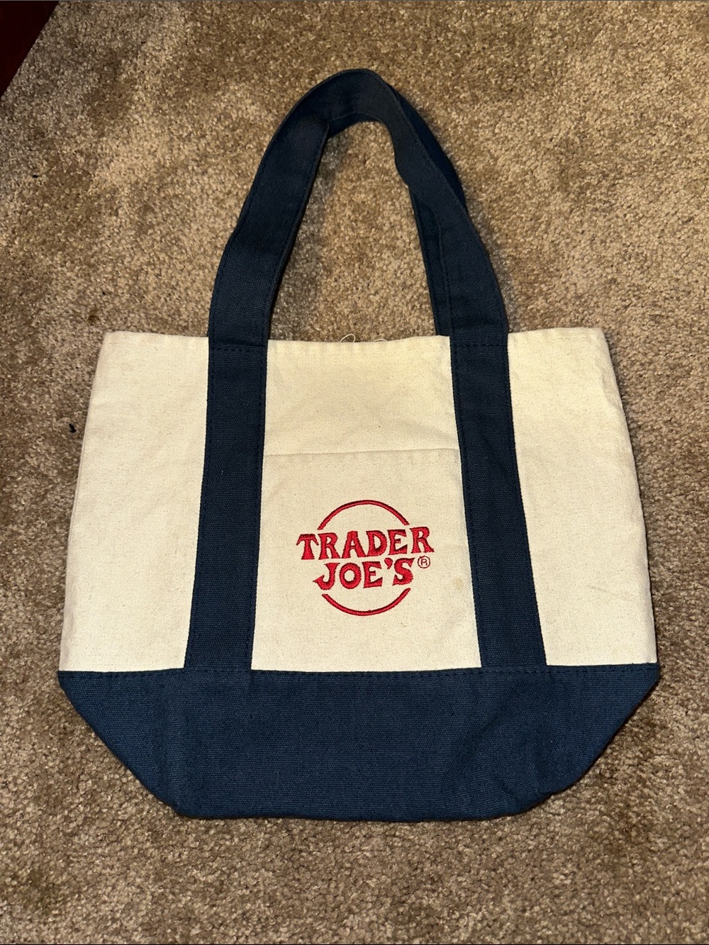 Trader Joe's Mini Canvas Tote Bag